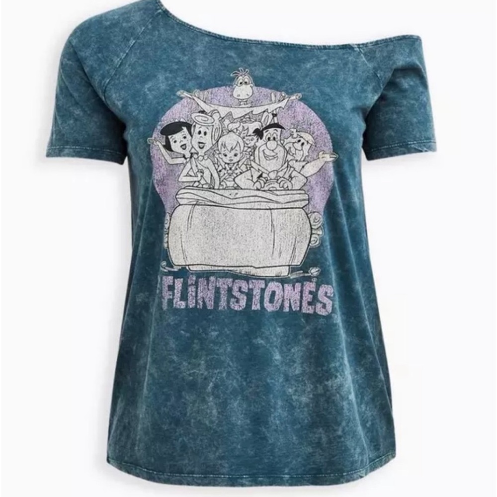 Blue Flintstones Graphic Tee